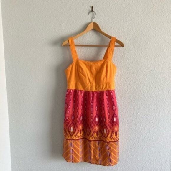 Columbia Pink & Orange Dress Above Knee Tank - Picture 1 of 8
